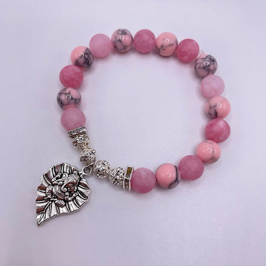 Women's "Choose Your Charm" Mixed Pink Chakra Bracelet