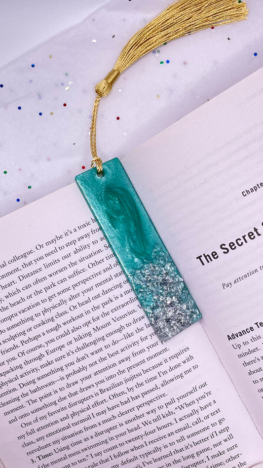 Geode Small Resin Bookmark (3.7 x 1.1 in)