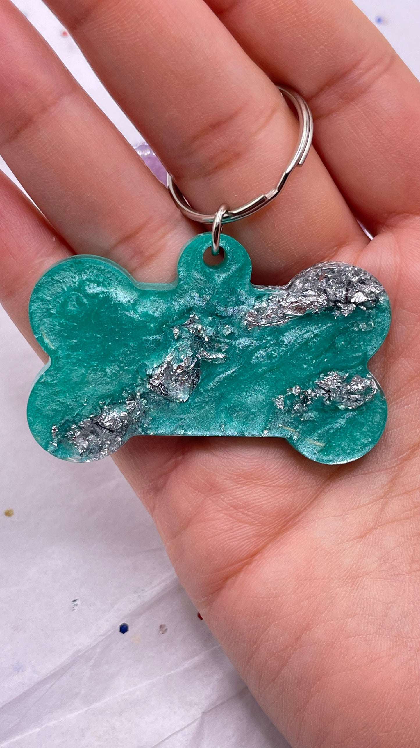 Personalized Geode Dog Tag